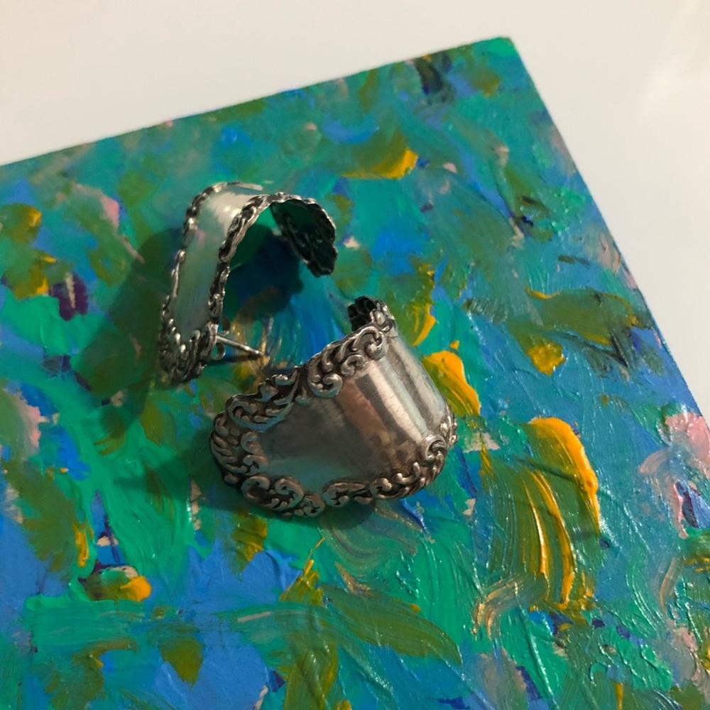 925 sterling silver earrings Beautiful Scrollwork